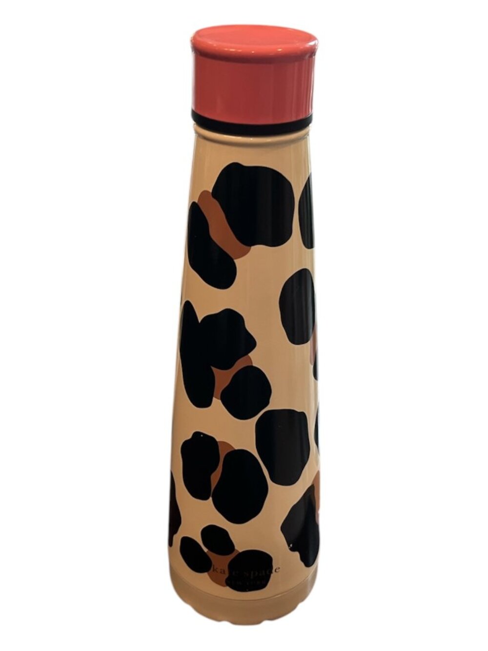 KATE SPADE Stainless Steel 10" Water Bottle Forest Feline Leopard Print 15oz